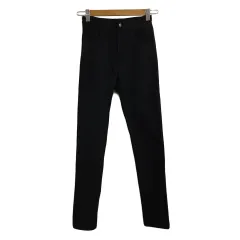 アズールバイマウジー AZUL by moussy club azul パンツ スキニー ロング ロゴ S 黒 グレー ブラック