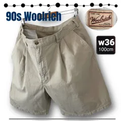 90s ウールリッチ★2タック/クラシック/チノショーツ/ハーフパンツ★Woolrich★w36/100cm    #2508A007のサムネイル