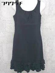 ◇ Peyton Place ペイトンプレイス ノースリーブ 膝下丈 ワンピース サイズ9 ブラック レディース 【中古】 【1002802244698】