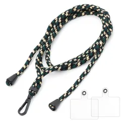 【新着商品】携帯用 首掛け スマホ用 肩掛け 斜めがけ ネックストラップ 紐 スマホストラップ 長さ調整可能 【OTOMOストラップ】 BELLEMOND B0916 メンズ マット ショルダーストラップ ブラック金具 迷彩 スマホ #47 ベルモンド グリー