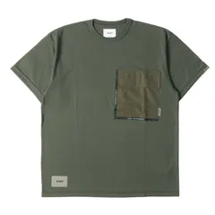 美品 WTAPS ダブルタップス Tシャツ サイズ:S 23SS ミリタリー ポケット付き クルーネック 半袖Tシャツ CONTAIN SS CTPL GPS オリーブドラブ トップス カットソー【メンズ】のサムネイル