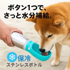 ペット用水筒 700ml 保冷保温 犬 猫 熱中症対策 ボトル