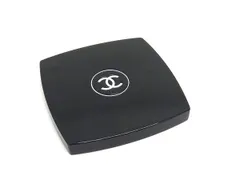 ■美品■ CHANEL シャネル ココマーク ミロワールドゥーブルファセット 手鏡 拡大鏡 コンパクトミラー メイク用品 ブラック系 DI9880