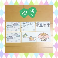 ペープサート ゆき 雪 雪やこんこ 保育 紙芝居 冬の歌 誕生会 童謡のサムネイル