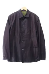 ヨウジヤマモト YOHJI YAMAMOTO POUR HOMME プールオム 93SS アーカイブ デリバリー期 漆染め カバーオール コットン コート ジャケット HO-J11-041 M 紫 パープル ブランド古着ベクトル 中古 240618のサムネイル