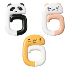 【在庫処分】テーブル デスクトップ用、ポータブル 回転可能 財布フック コの字型 テーブルフック ハンドバッグハンガー、可愛い 折りたたみハンガー 折りたたみ式 為に 女性 3個 バックパック キーホルダー Kemxing 装飾