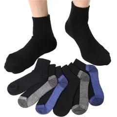 【特価セール】消臭 吸湿 ズレ落ちない 放湿 破けにくい カジュアル 丈夫 スポーツ 6足セット ワーク 二重底裏絹 作業用 メンズ 軍足(安全靴にも最適) 靴下 ショートソックス [YUWA] 24～27㎝