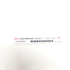 不二越 NACHI(ナチ) ハイスドリル アルミ・非鉄金属用 DLC ハイス ドリル DLCコーティング DLCHD 1.6mm×20mm×56mm  Ｍ0829E