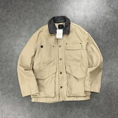 新品 未使用 H&M エイチアンドエム ルーズフィットジャケット 4つポケジャケット ワークジャケット ブルゾン 襟レザー タグ付き メンズ