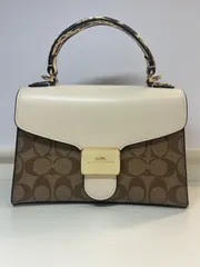 COACH コーチ パイソン柄 2WAYショルダーハンドバッグ