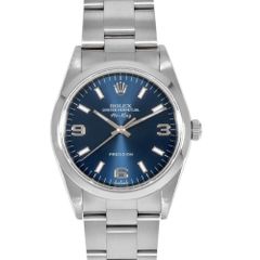 ロレックス ROLEX 14000M エアキング D番(2005年頃製造) 腕時計 ブルー文字盤 SS メンズ【中古】