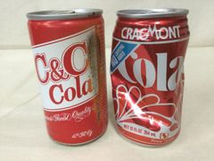 お155 未開缶　ヴィンテージ　缶コーラ　2本セット　アメリカ輸入　C&C CRAGMONT