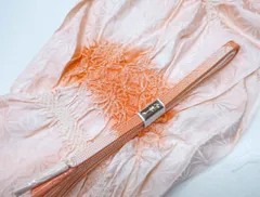 【京松】【着物】和装小物 帯揚げ帯締めセット 帯揚 帯締 中抜き絞り 平組 24W-4055