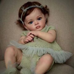 人形 赤ちゃん 人形 Reborn Doll 58cm 赤ちゃんリボーンドールデビュー フルシリコンドール ビニールリアル シリコンリボーンベビードールベビードール 赤ちゃん人形女の子プリンセス服手作りのクリスマスの誕生日プレゼント 最高な贈り物でしょう