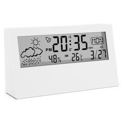 クロック 置き時計 目覚まし時計 デジタル カレンダー スヌーズ 日付 湿度 温度 曜日表示 熱中症 日本語説明書 10