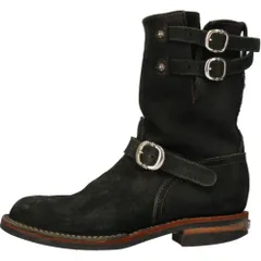 CHROME HEARTS (クロムハーツ) ×Wesco ウェスコ CUSTOM BOOTS ウエスコ ボス カスタム スウェードエンジニアブーツ ブラック/シルバーのサムネイル