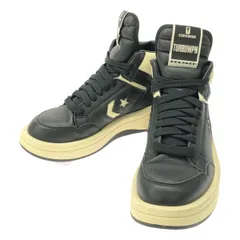 【美品】  Rick Owens DRKSHDW / リック・オウエンス・ダークシャドウ | × Converse / コンバース Turbowpn Mid / ターボ ウェポン レザー スニーカー | 27 | black | メンズ