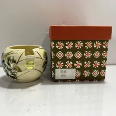 清水焼　桔梗　 灰皿　(管理番号：OKU9857/F1-60)