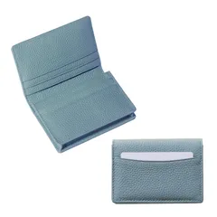 【数量限定】本革 選べる8色 名刺 レディース 入れ 多機能薄い 取り出しやすい 名刺ケース 名刺入れ 大容量40枚収納 めいしいれ 男性 [JEANE.LIDYA] 女性 1. ライトブルー