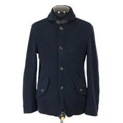 メンズビギ/MIND BLOW★襟ベルト/鹿の子生地/ソフトジャケット/ブルゾン【メンズL/紺/navy】Coat/Jacket/Jumper◆cBH542<sale>のサムネイル