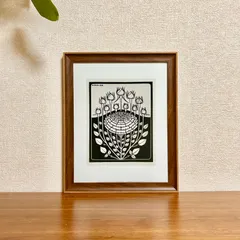 新品☆額縁付アートポスター☆Julie de Graag（ジュリー・デ・フラーフ）☆版画家☆オランダ画家☆ROSE BUSH, 1919☆362