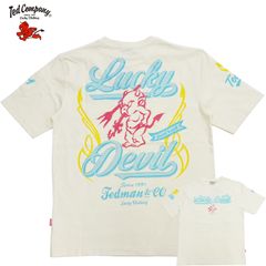 テッドマン 半袖Tシャツ レタリングタッチ テディ TEDMAN スタンダードTシャツ エフ商会 TDSS-575 ブラック 新品