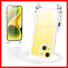 【匿名配送】 iPhone14 Plus_ホワイト iPhone14 Plus ケース クリア ショルダー いPhone14plus スマホケース カバー 肩掛