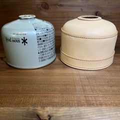 【ＯＤ缶レザーカバー】 ナチュラル アウトドア キャンプ ソロキャン 登山 ハンドメイド スノーピーク SnowPeak