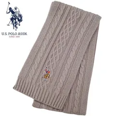 ユーエス ポロ US.POLO ASSN マフラー ベージュ USPA-2014 447463 レディスマフラー メンズマフラー ブランドマフラー