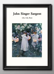 ジョン・シンガー・サージェント、カザレット夫人と子供たち、希少な額装用画集より ジョン・シンガー・サージェント、カザレット夫人と子供たち