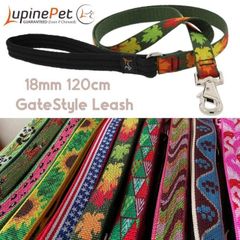 18mm幅　旧型ゲート式120cmリード　アメリカ製　軽量　登山用で丈夫　LUPINE 　中型犬　大型犬　リタイア　リミテッド　デザイン　ぽちパパ