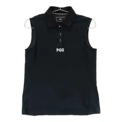 サイズ：0 PGG PEARLY GATES パーリーゲイツ  ノースリーブポロシャツ  ブラック系 [240101506084] ゴルフウェア レディース ストスト