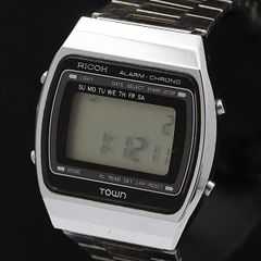 希少】RICOH TOWN ビンテージ デジタル腕時計 本体 - メルカリ
