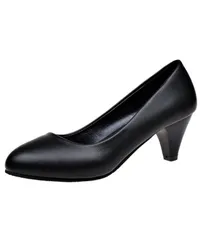 [motayu18] 疲れない パンプス 黒 レディース 歩きやすい 靴 ヒール フォーマル 冠婚葬祭 痛くならない ローヒール 走れる 通勤 仕事 立ち仕事 ハイヒール 就活 ビジネス リクルート (ブラック  [ブラック ヒール5cm] [23.0 cm]