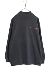 【お得なクーポン配布中!】 CP RL-93 90s ラルフローレン モックネック デザイン 長袖 Tシャツ メンズ M ポロ オールド 当時物 ロンT カットソー ラガーシャツ 素材 黒