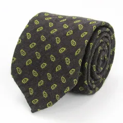 アレクサンダージュリアン ブランド ネクタイ ペイズリー シルク ウール イタリア製 PO メンズ ブラック Alexander Julian 【中古】