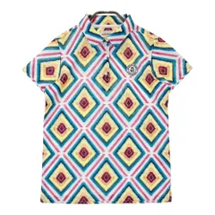 サイズ：1 JACK BUNNY ジャックバニー ×LIBERTY 半袖ポロシャツ 総柄 ホワイト系 [240101254491]# ゴルフウェア レディース ストスト