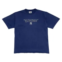 00s MLB ニューヨーク ヤンキース 2000 刺繍 マジェスティック Tシャツ サイズ L