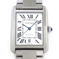 カルティエ Cartier 腕時計 タンク ソロ XL W5200028 デイト ローマンインデックス レクタンギュラー マット シルバー文字盤 SS 自動巻き 【箱・保付き】 【中古】のサムネイル