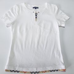 バーバリー ノバチェック カットソー Tシャツ ホワイト 白 2サイズ Burberry