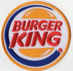 刺繍ワッペン★ バーガーキング Burger King 7.7×7.7cm