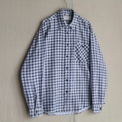 80s im ISSEY MIYAKE バンドカラー シャツ / S コットン グレー チェック ビンテージ アーカイブ 90s T4-03005- 2376 - メルカリ