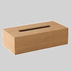 【特価セール】カバー ケース ティッシュ ティッシュケース 可能 おしゃれな ベージュ・ダークブラウン ティッシュボックス 約26×13×7.5cm 木製 (ベージュ) 【ティッシュケース・ホルダー】