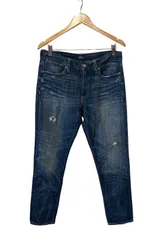 RE257 Polo Ralph Lauren ポロラルフローレン　デニム　ストレート　ダメージ　レディース　インディゴ　サイズ28