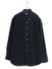 【お得なクーポン配布中!】 90s ラルフローレン 細畝 コーデュロイ 長袖 ボタンダウン シャツ メンズ XL 古着 オールド ポロ ヘビーウェイト 長袖シャツ 大きいサイズ