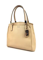 コーチ COACH 27886 ハンドバッグ マディソン サフィアーノ レザー ベージュ ミニバッグ 金具ゴールド レディー leather bag