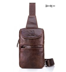 メンズ牛革鞄 ショルダーバッグ ボディバッグ　格好良い　メンズ バッグ 牛革 本革  リアル革　通勤 仕事　アウトドア