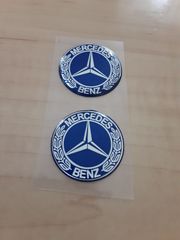 Mercedes-benz メルセデス ベンツ Vintage Logo 30mm 3D  ステッカー