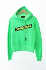ディースクエアード DSQUARED2 19SS ショート丈 フーディ パーカー S75GU0181 XS 緑 グリーン ブランド古着ベクトル 中古☆AA★241207のサムネイル