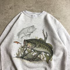 90s TULTEX Black Bass Fishing Printed Sweatshirt タルテックス ブラックバス フィッシング スウェット  #2 - メルカリ